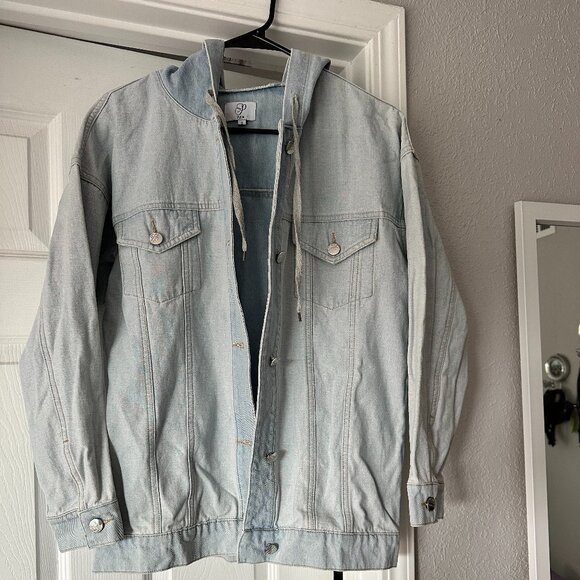 PLM Hooded Jean Jacket - Picture 1 of 5